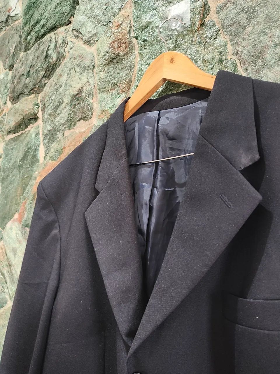 Blazer Masculino Preto P - Foto 2