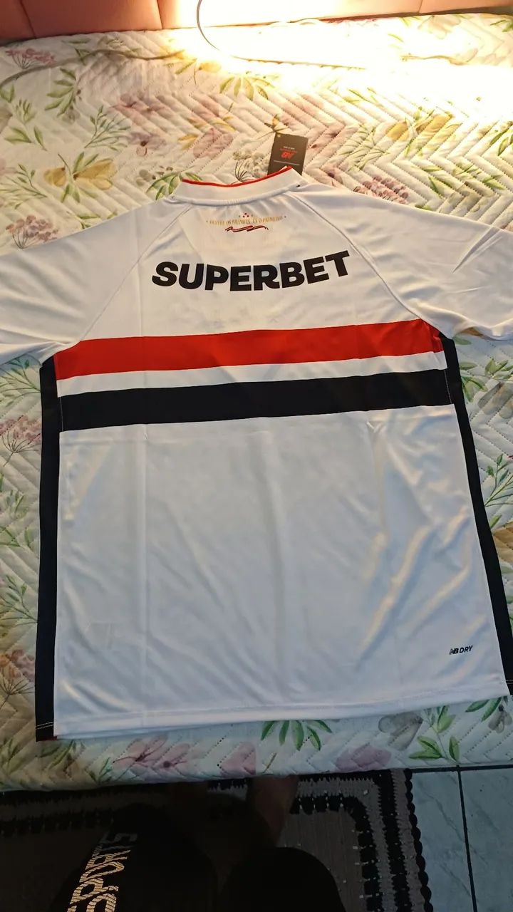 Camisa do sao paulo modelo torcedor tamanho M - Foto 5