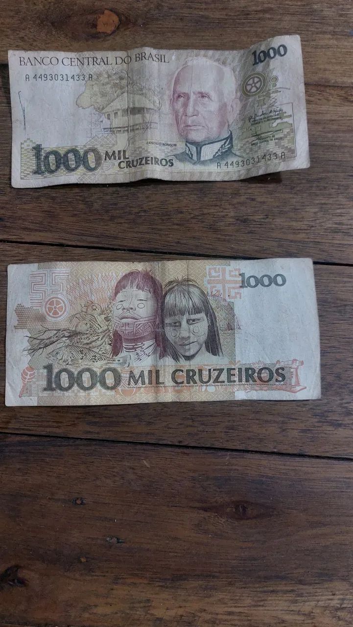 Nota de 1000 Cruzeiro  - Foto 3