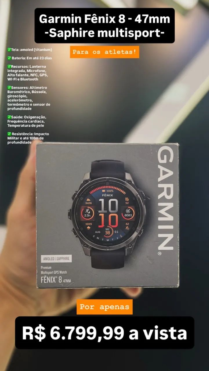 Garmin Fênix 8 47mm Saphire