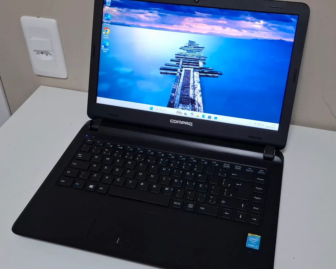 Notebook Compaq CQ-21 - Core i3 Ger4. Memória 8gb. SSD 256. Windows 11 e Office 365 ativos - Foto 2