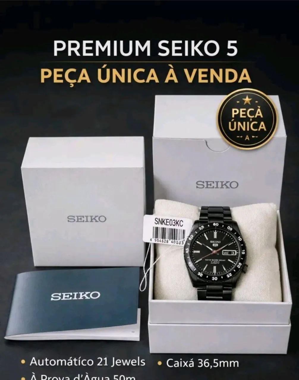 RELÓGIO SEIKO 5 - SNKE03K - Foto 2