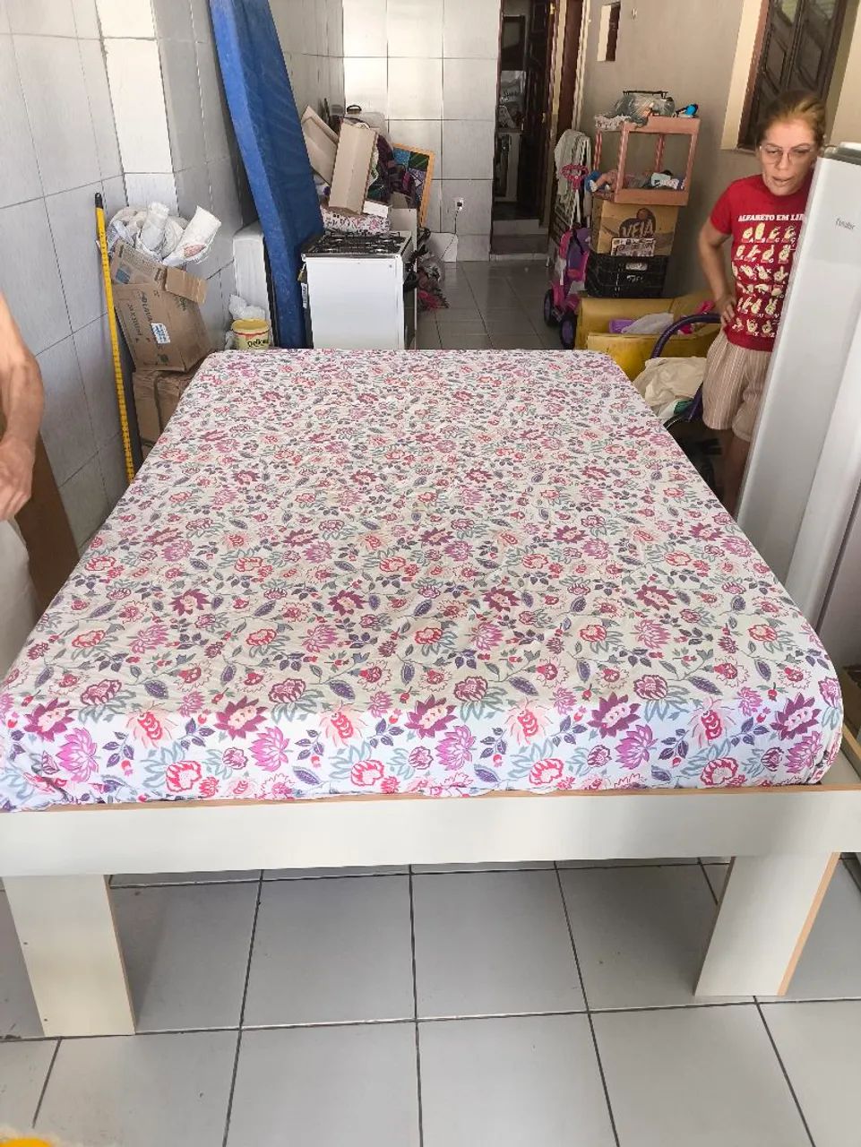 Cama Casal/Quenn (MDF) + Colchão de casal - Foto 3