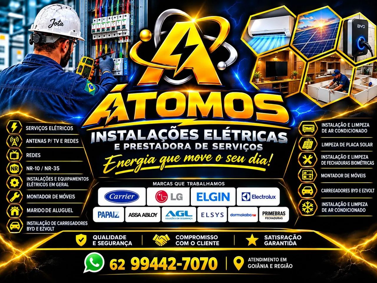 Eletricista  montador de móveis e marido de aluguel