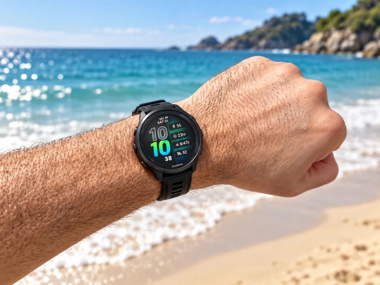     Garmin Forerunner 970 Preto - Pouco Uso + Caixa Original - Foto 3