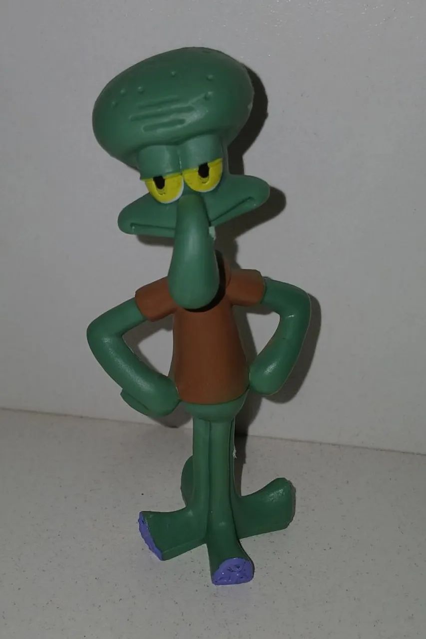 BONECO MINIATURA BOB ESPONJA LULA MOLUSCO