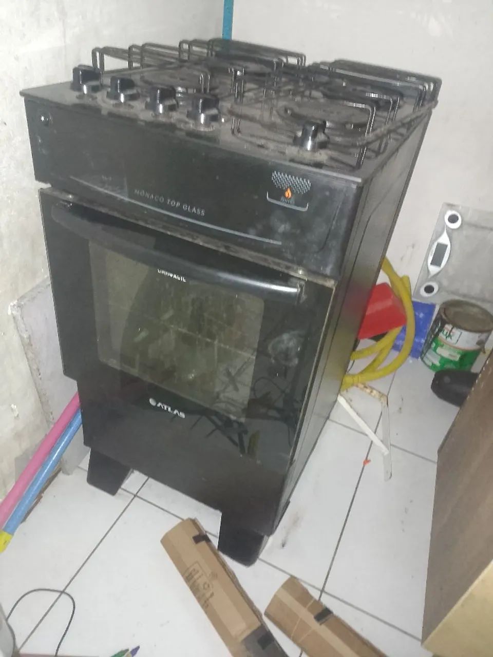 Fogão 4 bocas mesa de vidro - Foto 2