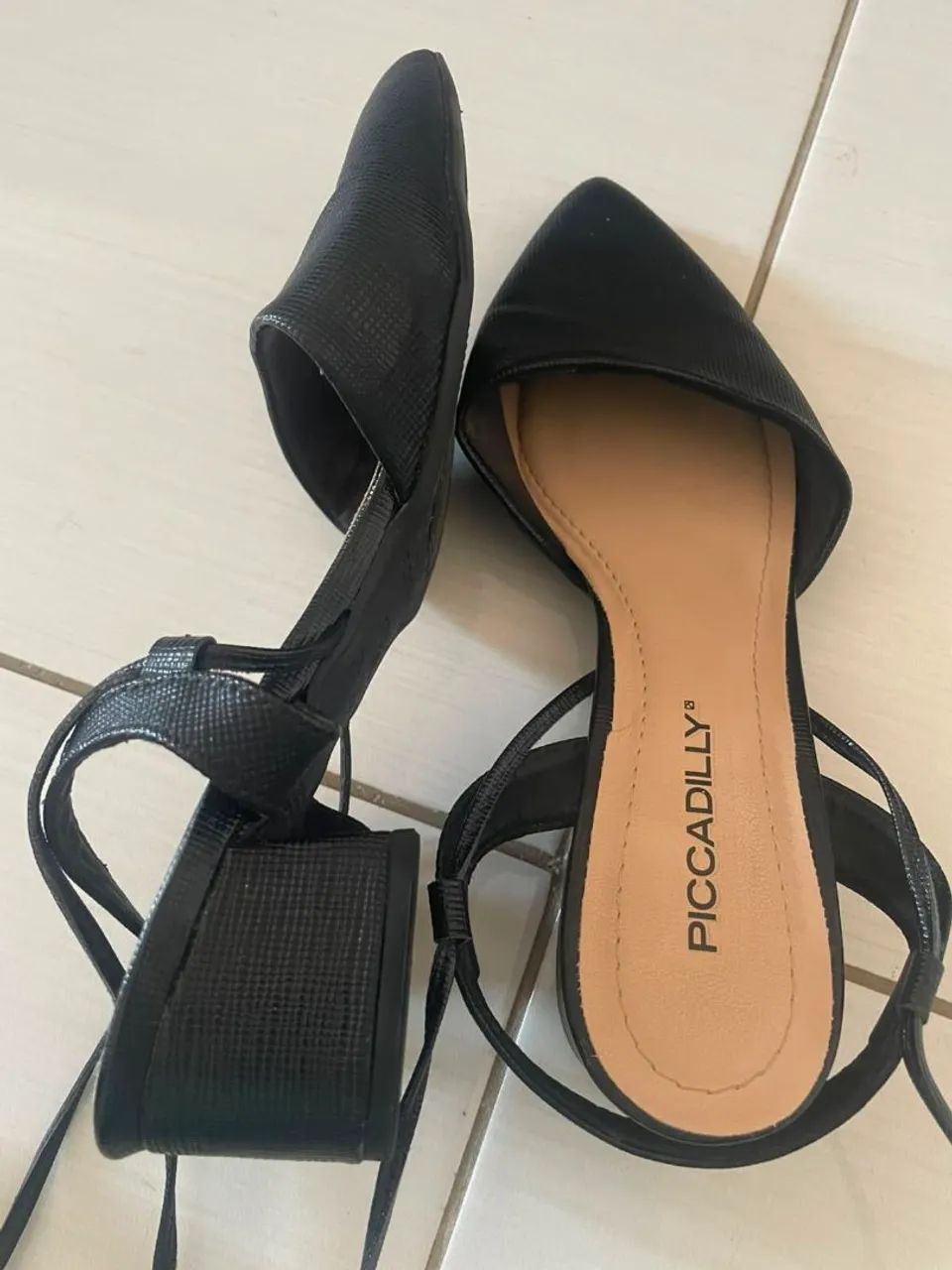 Sapato estilo Chanel Preto - Foto 2
