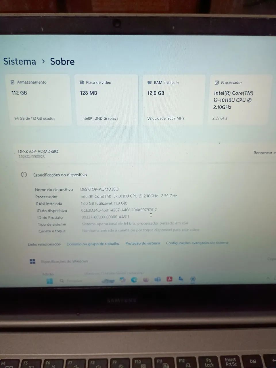 Notebook Samsung Book E30