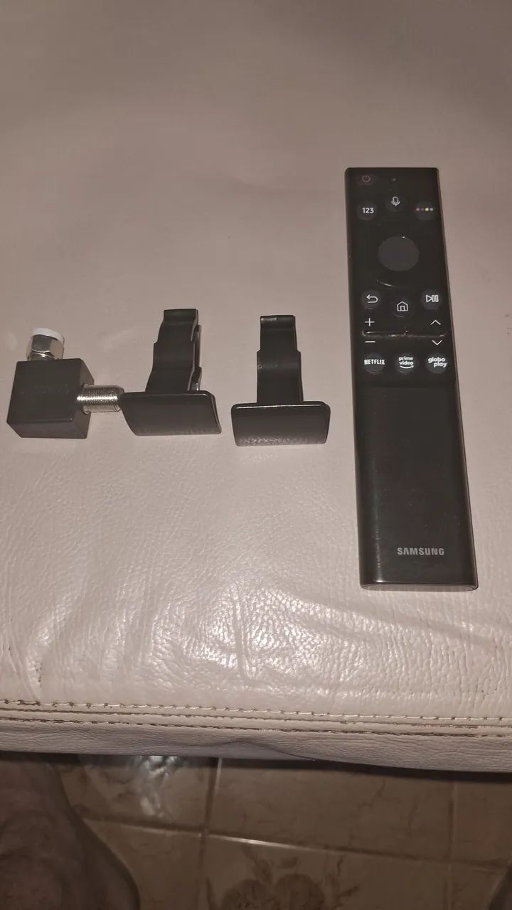Samsung Smart TV 55 UHD 4K55AU7700/Processador Crytal 4K/Tela  Sem Limites/Alexa Built