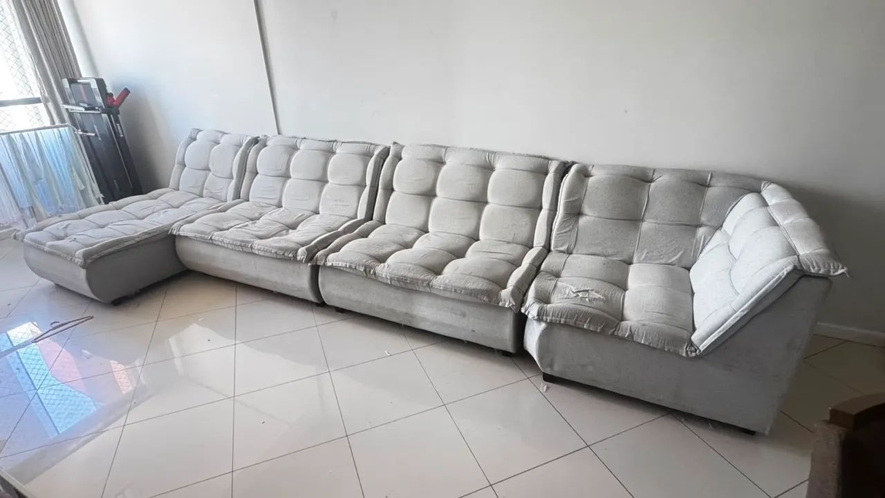 Sofá modulado pra sala ampla