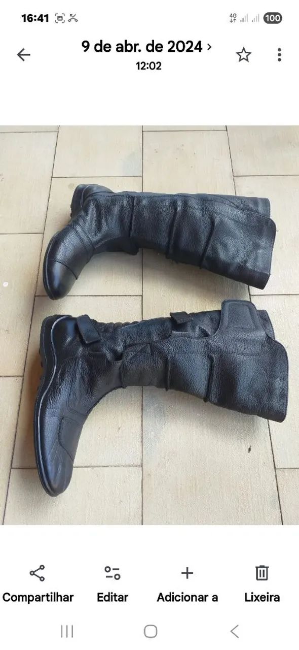 Botas para moto numeração 39. - Foto 2