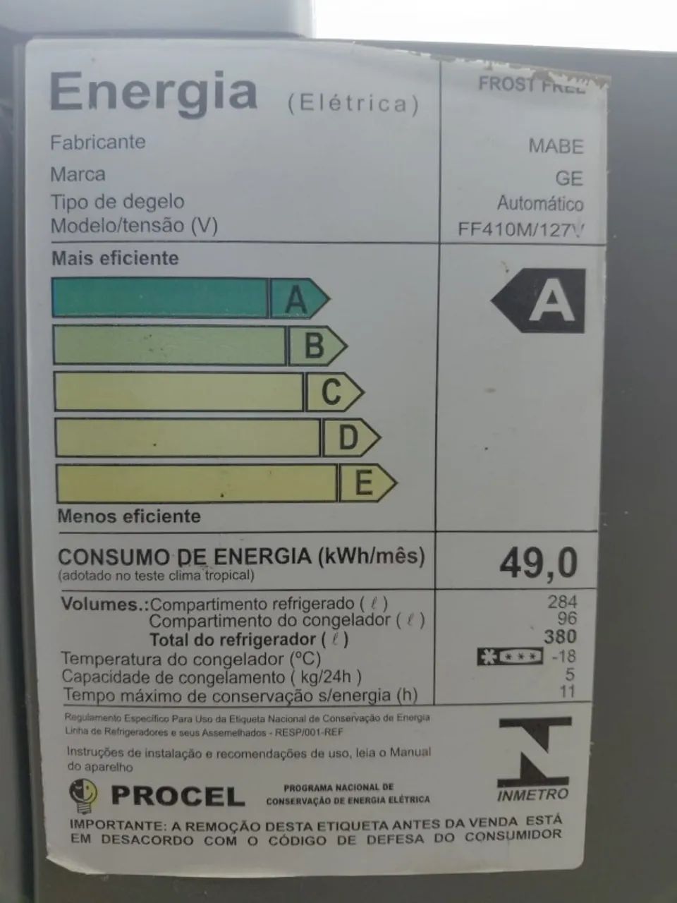 user_76f04e19 出品 Geladeira COM DEFEITO - Geladeiras e Freezers - Passo da Areia
