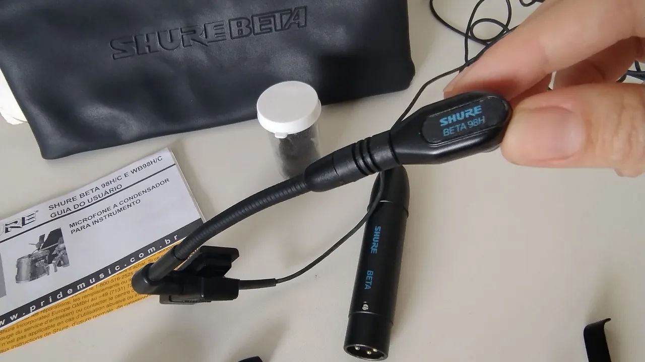 Microfone shure Beta 98H/C sax flauta - Foto 3