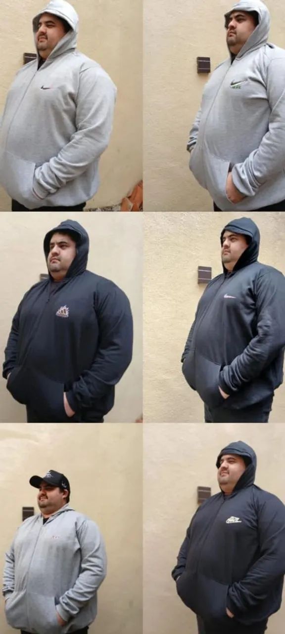 blusão moleton plus sizes do g1 ao g6 - Foto 3