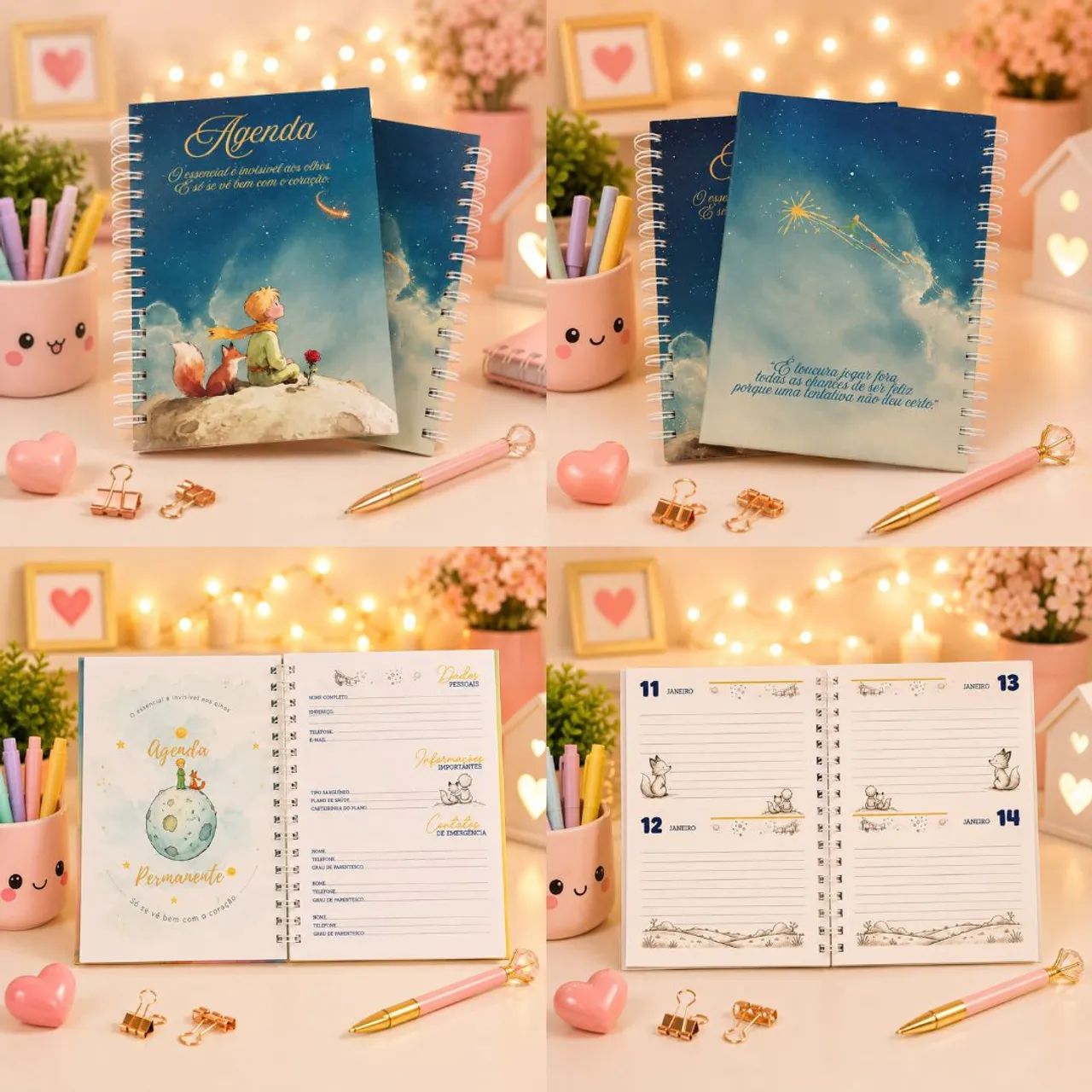 Kit Agenda Caderno E Bloco De Anotações - Foto 5