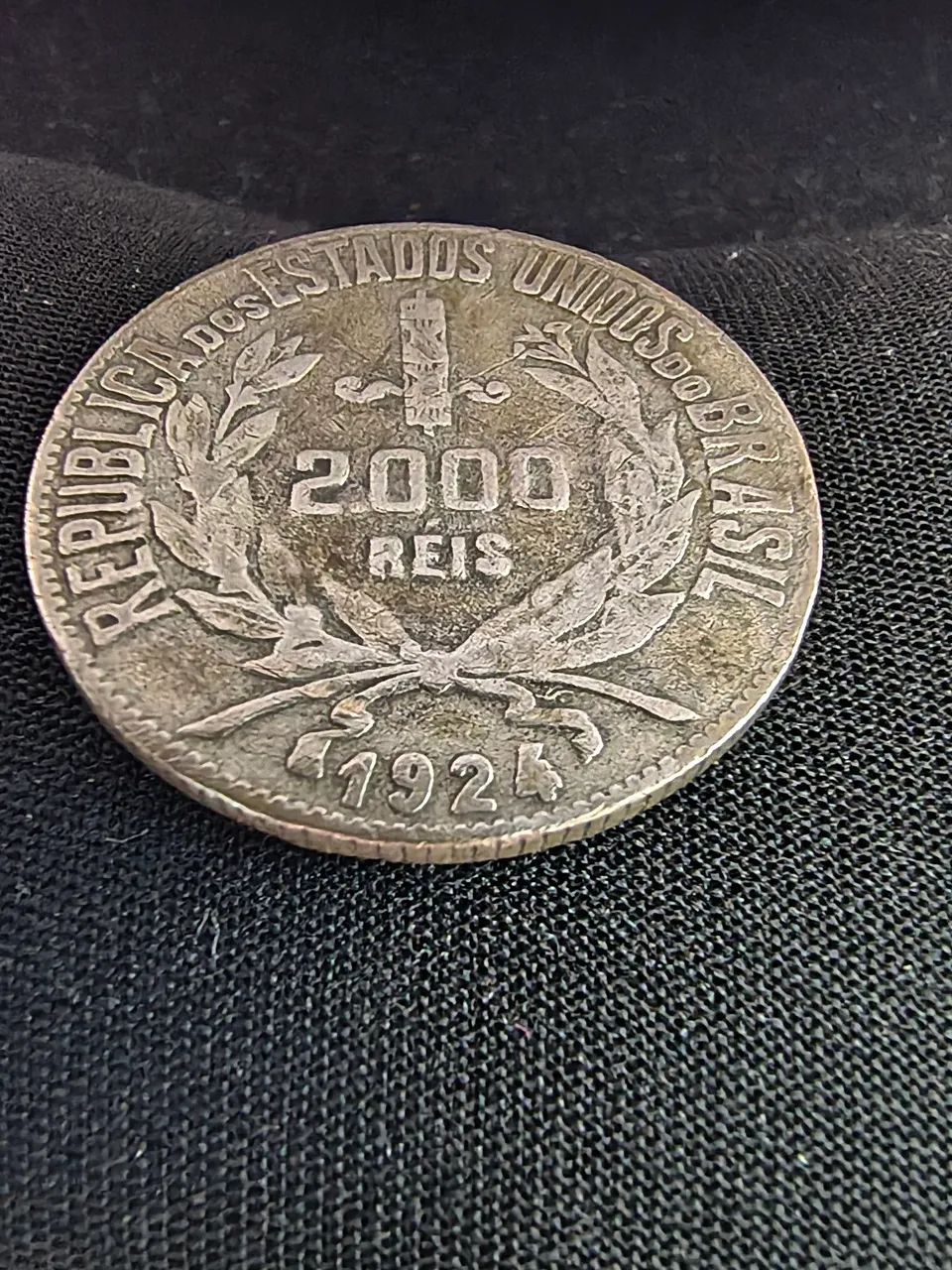 Moeda brasileira 2000 Réis ano 1924
