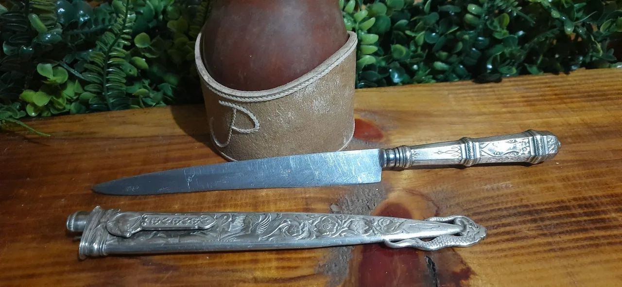 Faca prateada eberle bainha anjos - Foto 5