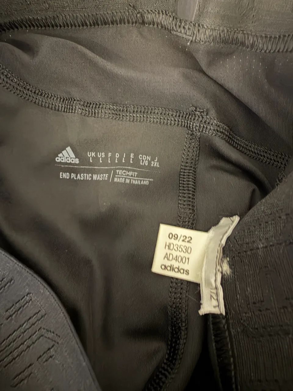 Calça Legging Adidas Techfit 3 Listras Compressão  - Foto 3