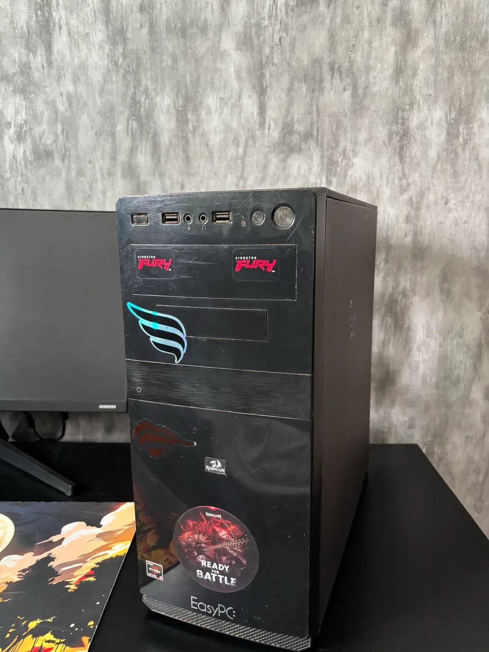 Gabinete PC ATX usado - funcionando perfeitamente - USB frontal - Foto 3