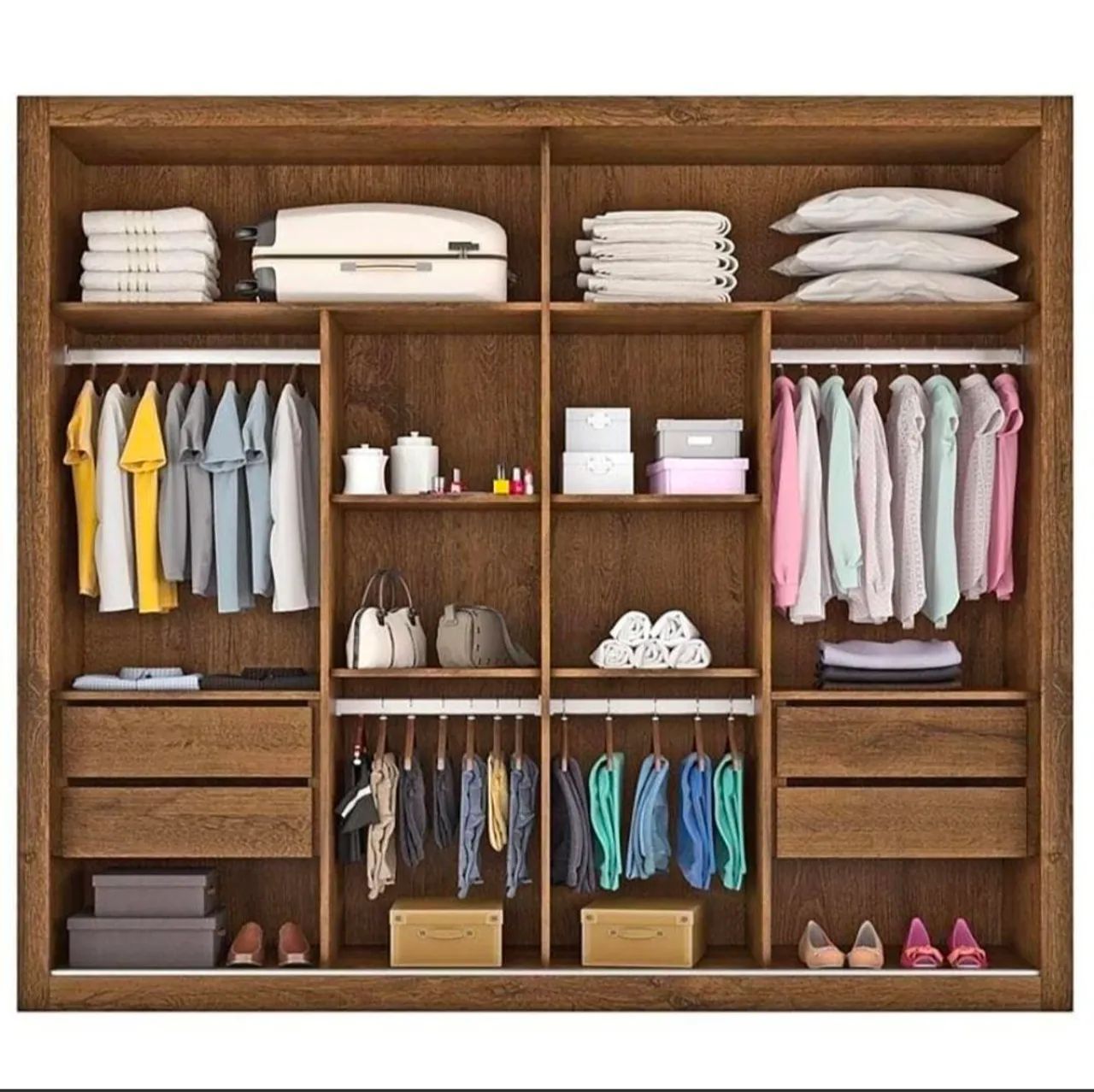 Guarda Roupa Casal com espelho - Foto 2