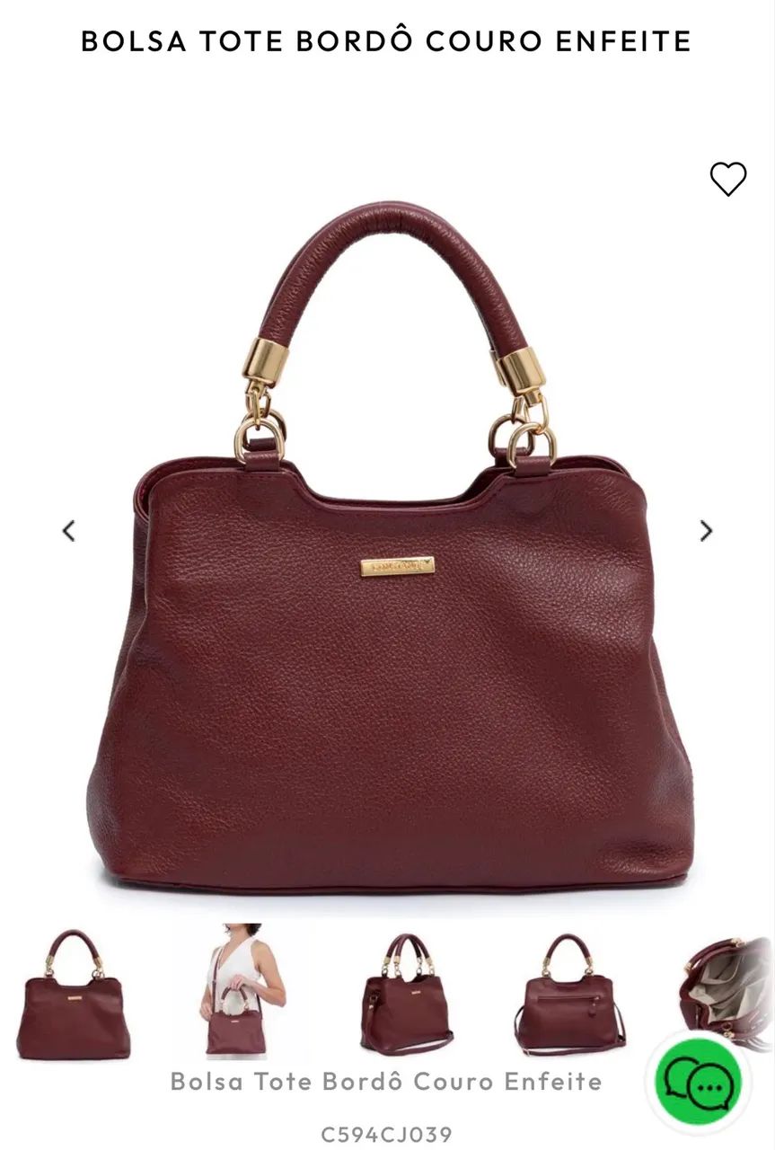 Bolsa de couro legítimo CONSTANCE  - Foto 5