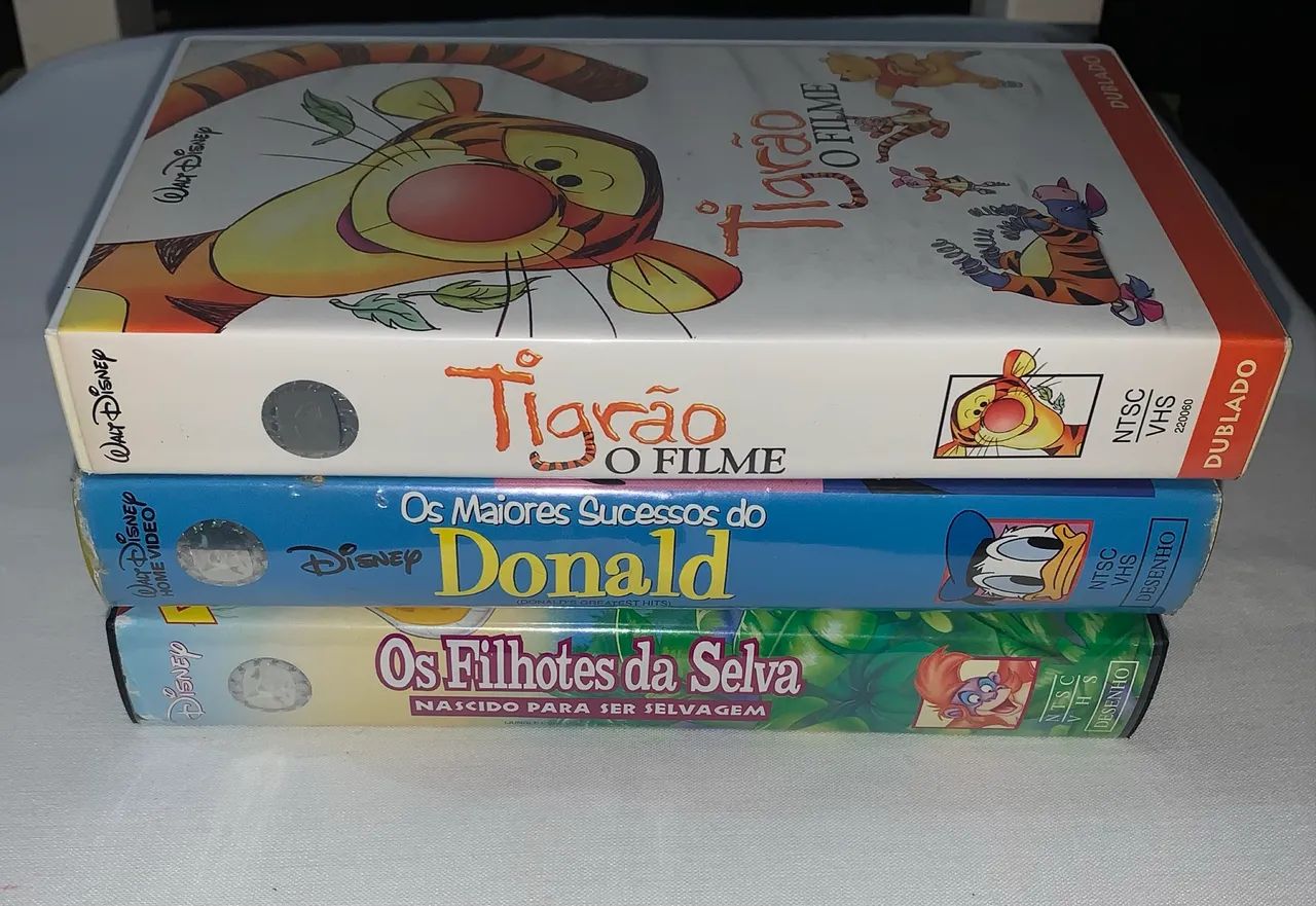 3 Fitas Vhs Disney Donald Filhotes da Selva e Tigrao o Filme excelente estado  - Foto 3