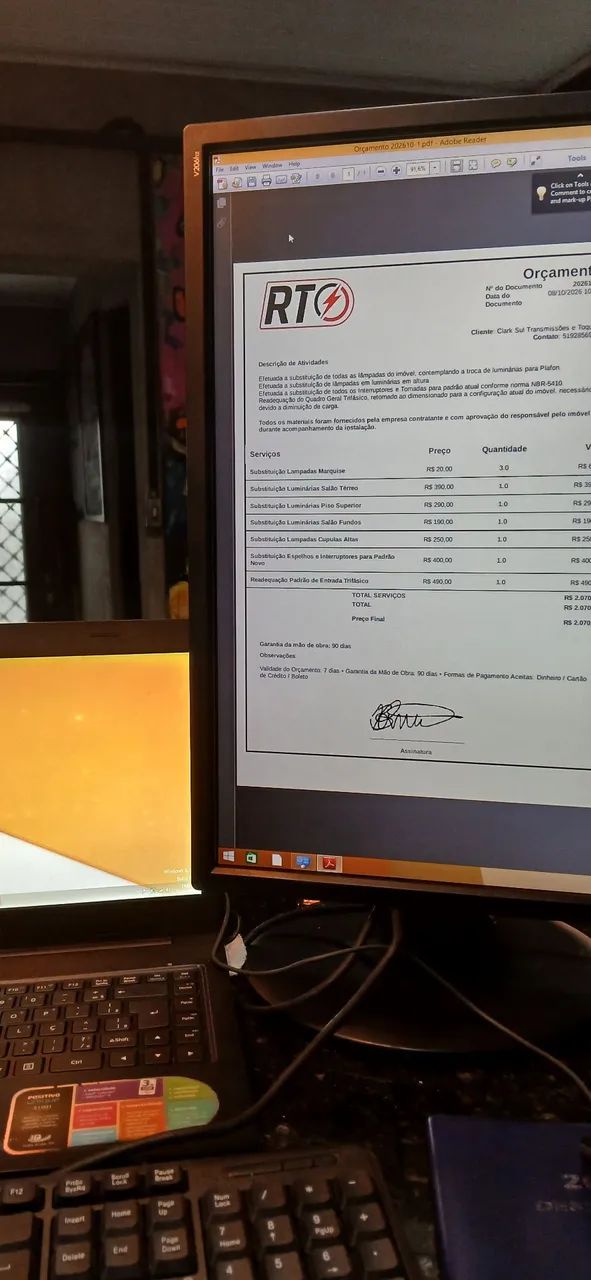Monitor Led 20 Polegadas HP V206hz Rotacional - Foto 5