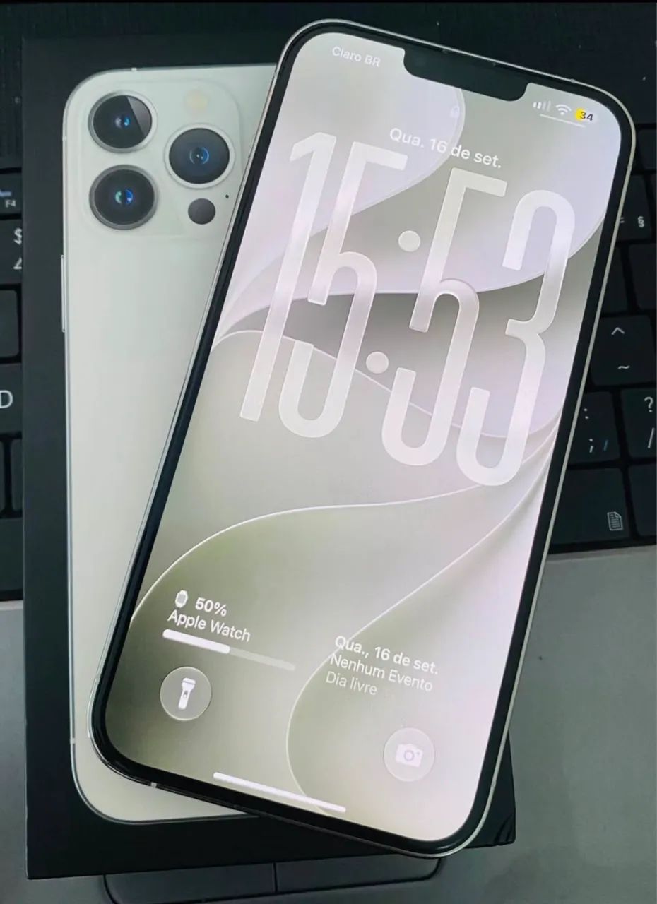 iPhone 13 Pro Max 128GB Branco  - Foto 5