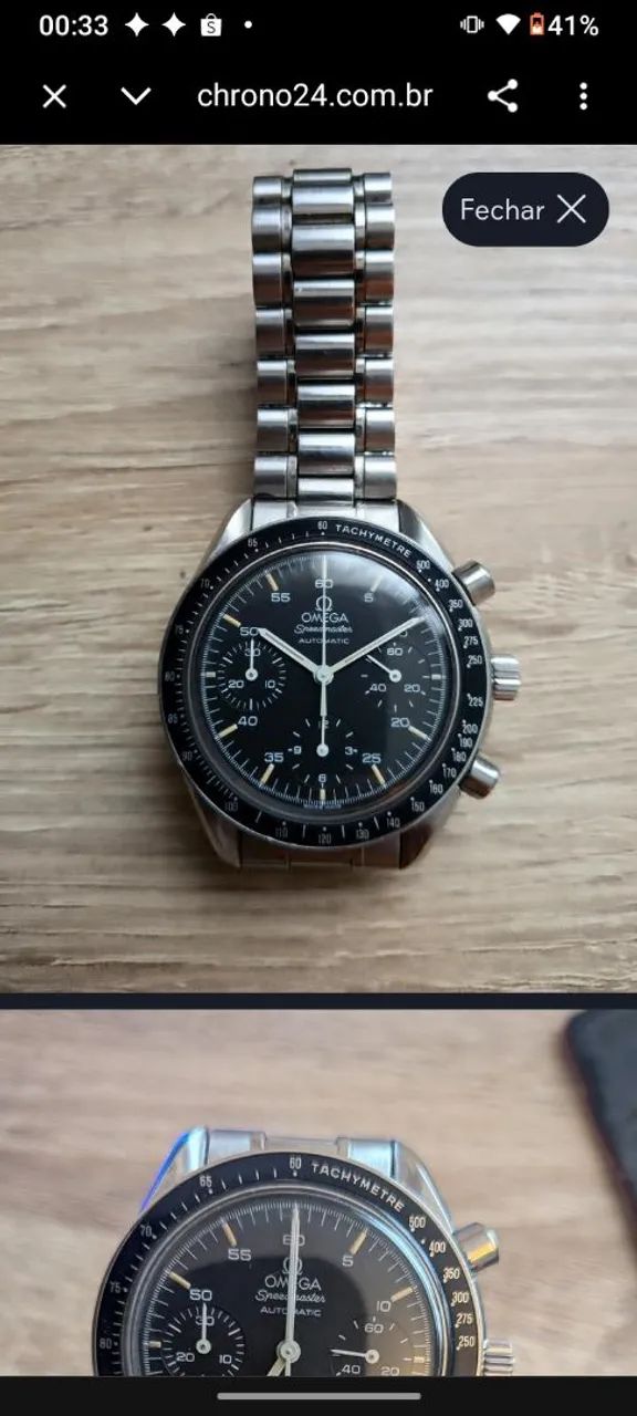 Elo do relógio Omega Speed master Reduced! - Foto 4