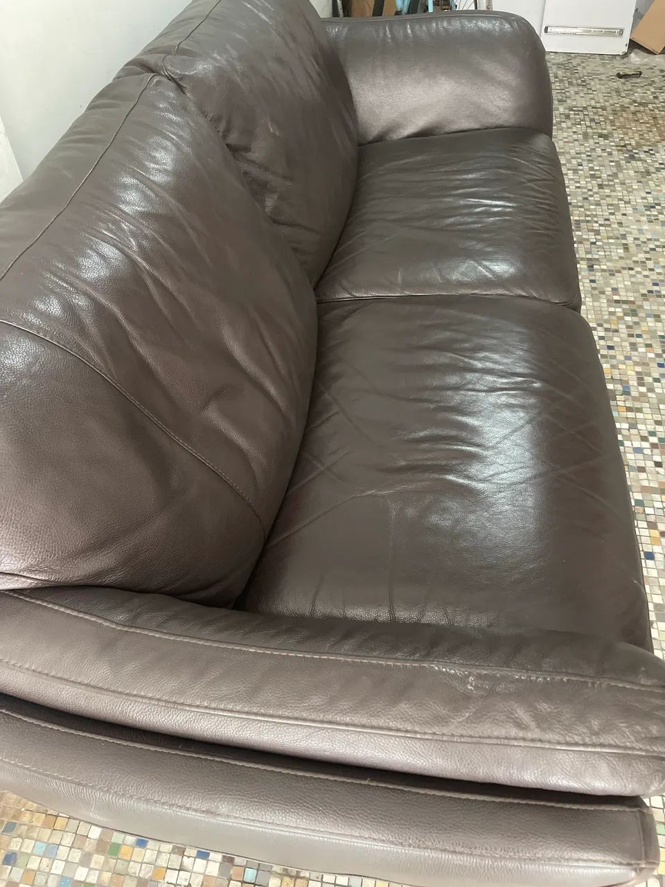 Sofá 2 lugar de Couro - Foto 5