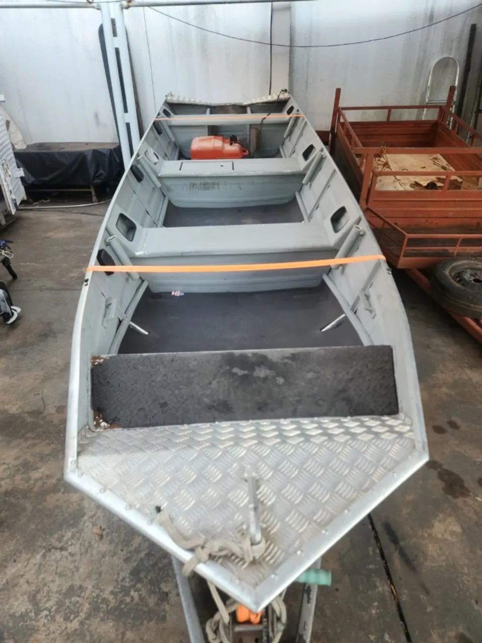 Canoa de 5 Metros com Carretinha e Motor 15 HP - Foto 2