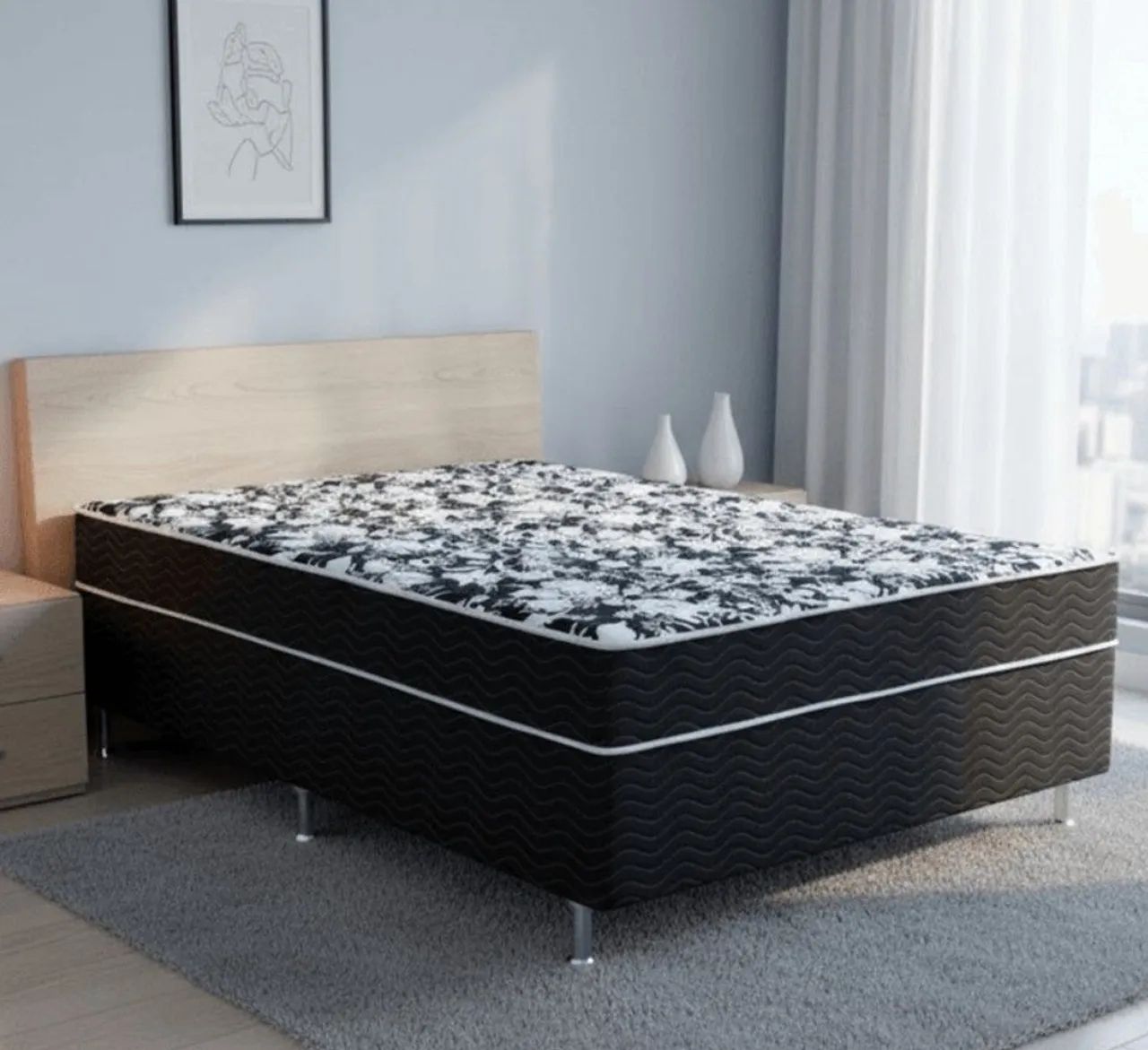 Cama Box Luiza apenas 399.00 ! Pronta Entrega!