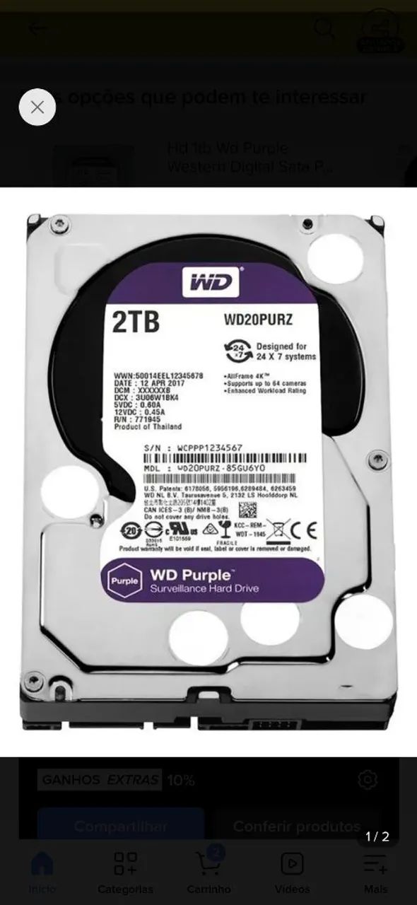 Hd 2t purple