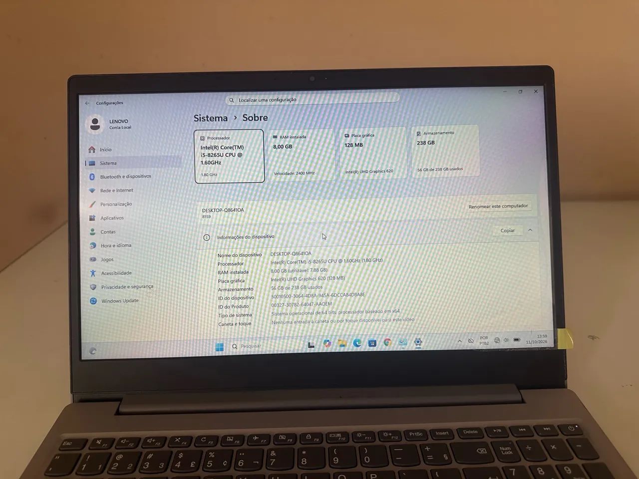 Notebook Lenovo com Ssd  - Foto 3