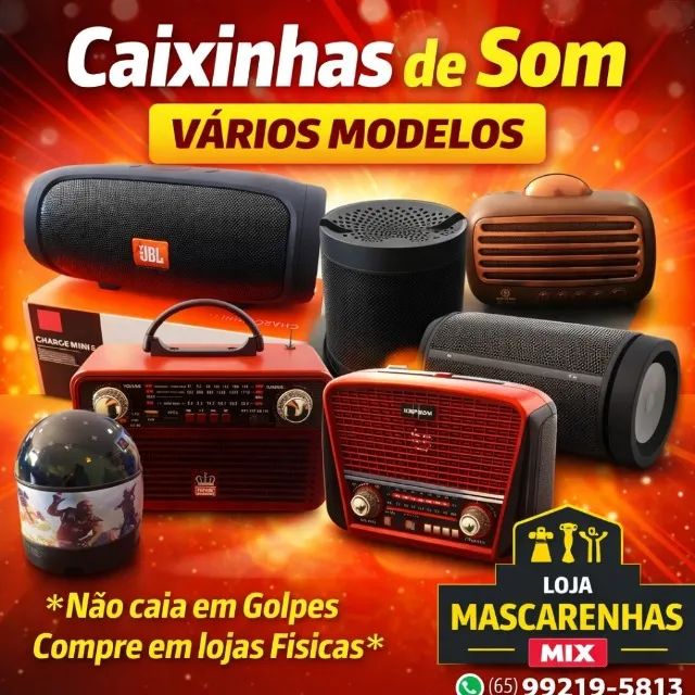 Caixa de Som LED Bluetooth Vários Modelos e Estilos Cod: 0139