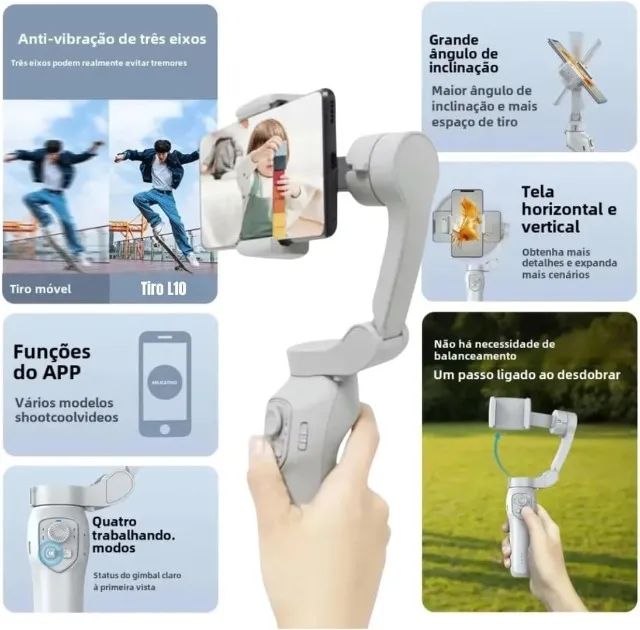 Gimbal 3 eixos com IA Promoção - Foto 3