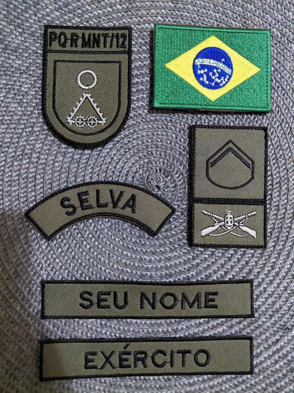 Kit de distintivo bordado de baixa visibilidade 