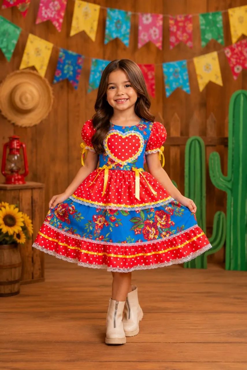 Vestido de quadrilha 