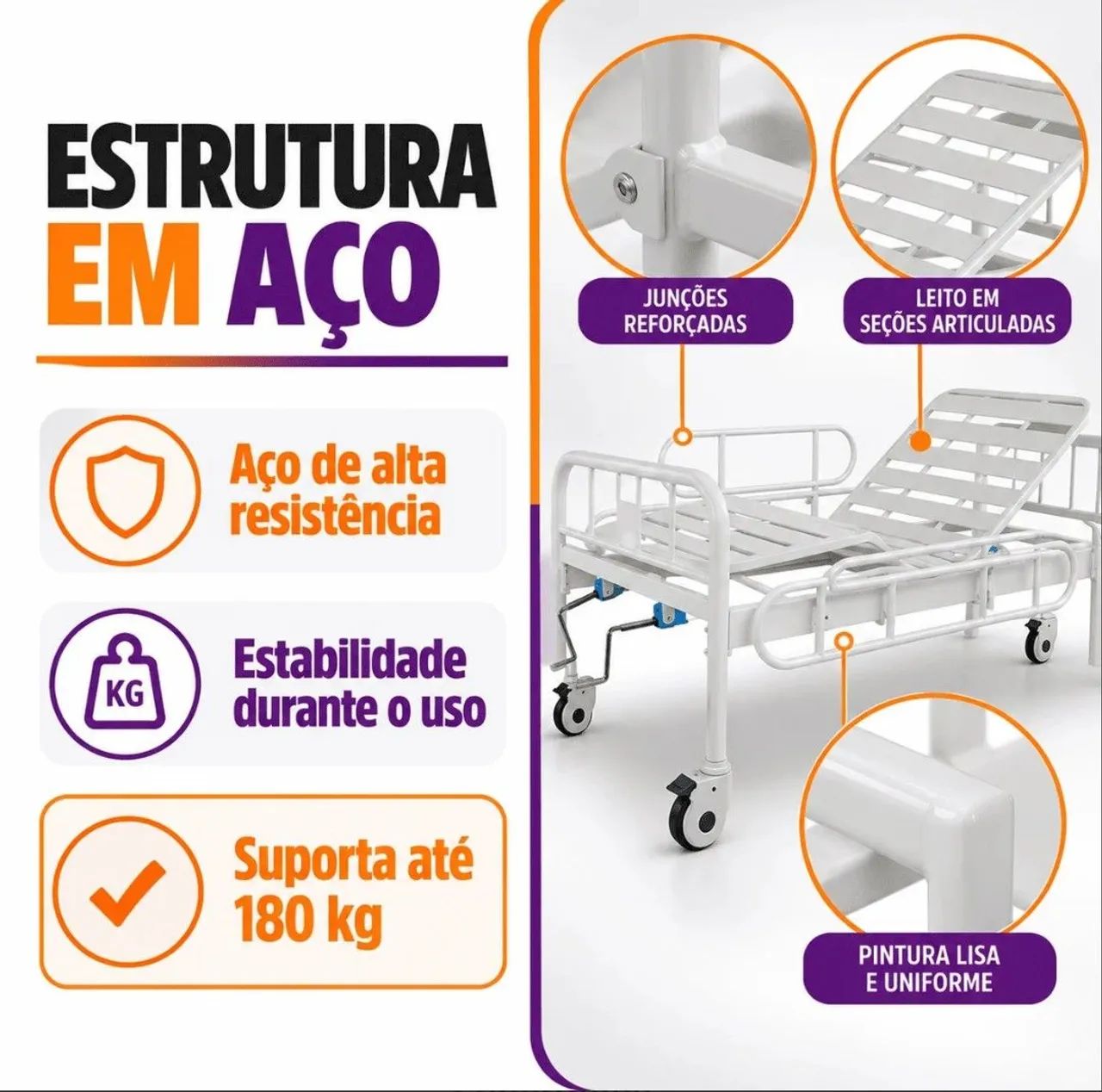 Cama hospitalar  - Foto 2