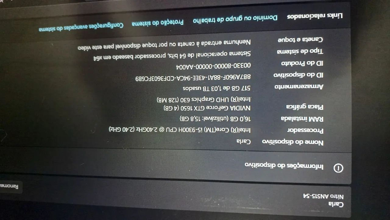 Notebook game Nitro 5 AN515-54 - Foto 4