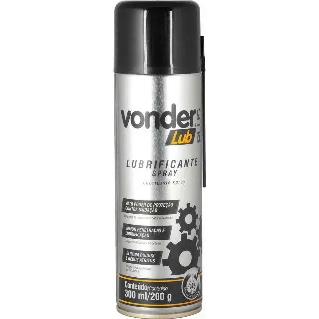 Lubrificante em spray 300 ml/200 g, VONDER PLUS