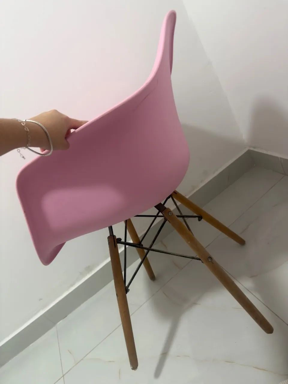 Poltrona eams Eiffel rosa  - Foto 2