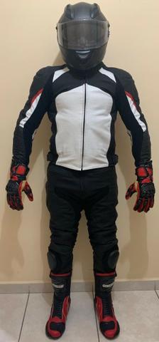 Conjunto Macacão Motociclista Completo