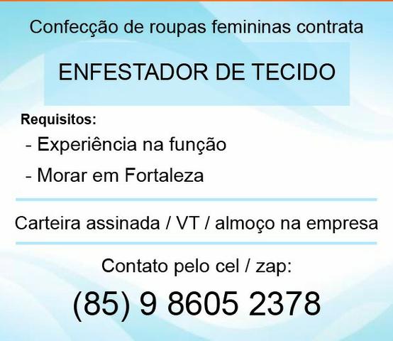 Vaga para enfestador e tecidos femininos