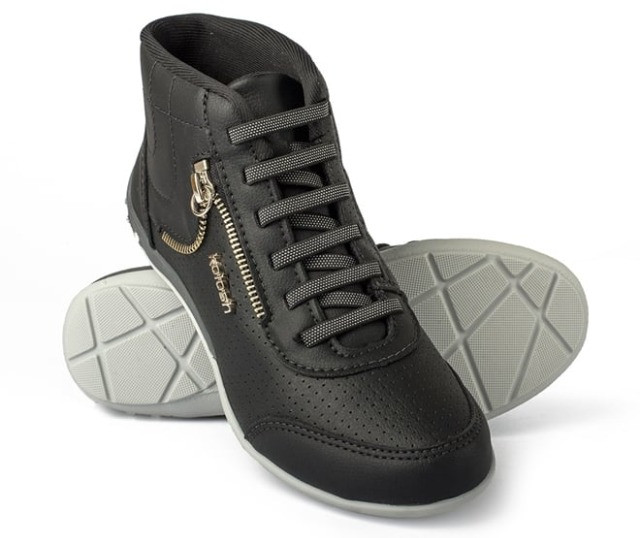 tenis kolosh cano alto preto