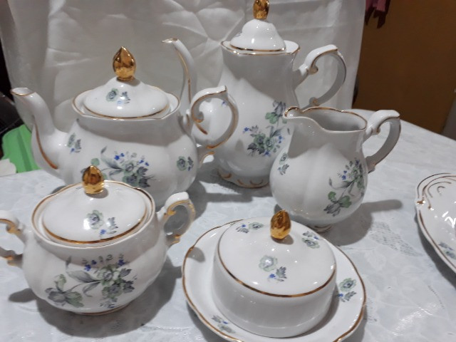 Jogo de café, chá e bolo Porcelana Barão do Rio Branco - Foto 5
