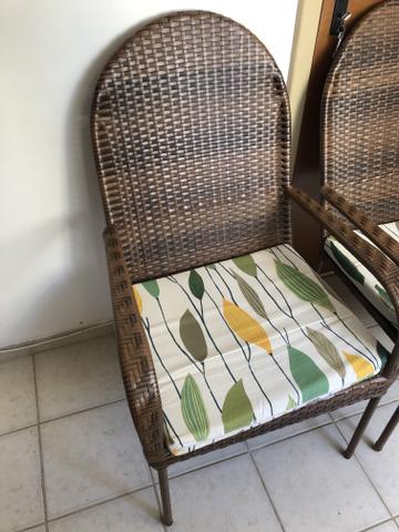 Conjunto de cadeira em vime - Foto 5