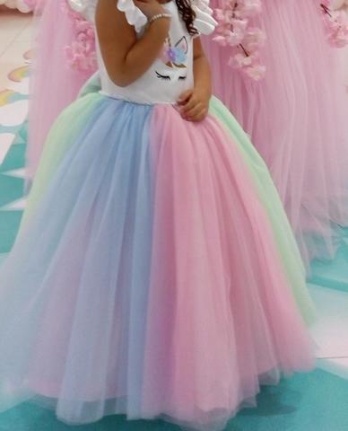 Vestido de unicórnio