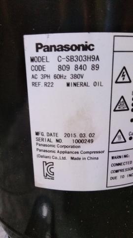 Compressor 48000 BTus Panasonic Trifásico - Foto 4